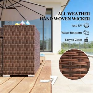 Armadio/Mobiletto da Esterno Marrone Misto con Ripiani - Product Image 2