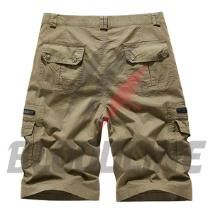 Shorts de mezclilla azul de cintura media, estilo casual lavado, con botones y bolsillos, shorts tipo bermuda de mezclilla para hombre - Product Image 3