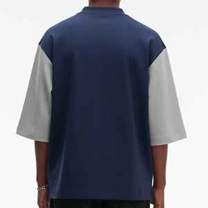 Camisetas de Hombre Estilo Hip Hop, Holgadas, con Hombros Caídos, Cuello Redondo, Manga Corta, 100% Algodón, Tallas Grandes, Recién Llegadas - Product Image 4