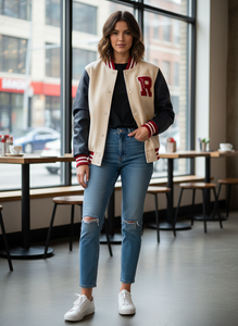 Premium New Style chenille <b>work</b> Varsity <b>Jacket</b> - Classic Collegiate Letterman Bomber Low MOQ - Product Image 5