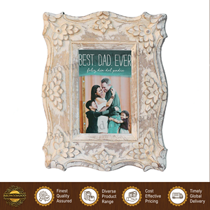 Factory Price Elegant Design Hot Selling Wall <b>Mount</b> Home Decoration and Christmas Gifts Solid Mango Wood Photo <b>Frame</b> from India - Product Image 2