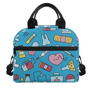 Medical Supplies Pattern Lunch <b>Bag</b> for Doctor Gift Dropship Print on Demand Spacious Meal <b>Bag</b> Stylish Insulated <b>Nurse</b> Picnic <b>Bag</b> - Product Image 1
