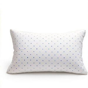 Oreiller de couchage en coton imprimé 17x27 pouces, coussin moelleux en latex pour lit, modèle naturel et duveteux pour la maison, l'hôtel et la relaxation - Product Image 1