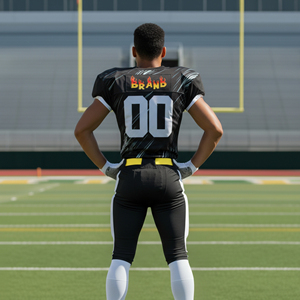 ชุดยูนิฟอร์มอเมริกันฟุตบอลแบบซับลิเมชั่นสั่งทำราคาส่งถูก คุณภาพสูง ปักชื่อได้ ระบายอากาศดี กางเกงขาสั้น สกรีนโลโก้ได้ สำหรับผู้ชาย - Product Image 6