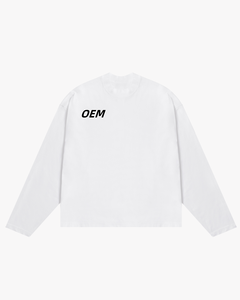 T-shirt à manches longues OEM pour homme, 100 % coton jersey, col rond, style streetwear décontracté, coupe classique, imprimé lettres sur le devant - Product Image 5