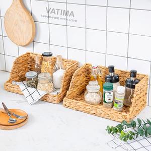 Paniers de rangement en jacinthe d'eau, grands paniers de rangement faits à la main à ouverture frontale, vente en gros, écologiques, fabriqués au Vietnam - Product Image 5