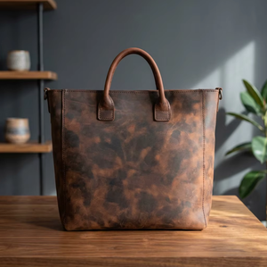 Mejores Precios, Bolso de Mano Personalizado de Cuero Genuino Negro para Mujer, Gran Capacidad, Duradero, de Calidad, con Cierre de Cremallera Doble - Product Image 4