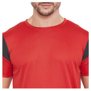 T-shirt de sport athlétique haut de gamme pour hommes, en polyester anti-humidité, vêtements de travail, fabricant de vêtements OEM en gros, exportateur de Sialkot - Product Image 4