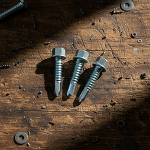 Tornillos Autoperforantes de Cabeza Hexagonal, Clase 8, Acero al Carbono, Zincados/Galvanizados, en Pulgadas/Métrico, para Techos y Estructuras, OEM Disponible, Personalizables - Product Image 1