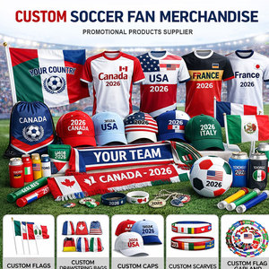 Kit Ligero Promocional para Aficionados al Fútbol con Camiseta Cómoda, Gorra, Bufanda, Bandera y Balón para Seguidores del Fútbol y Eventos - Product Image 1