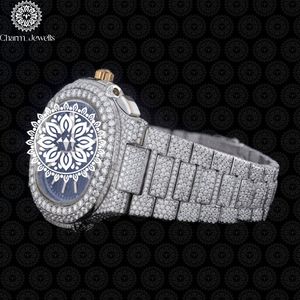 Charm_Jewells Luxury Stainless Steel Watch 42mm Analog Quartz <b>Chronograph</b> Men's Fashion Bracelet Folding Clasp - Product Image 2