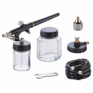 Meilleure qualité 1/8 "Kit aérographe à bouton-poussoir Outil de brosse à air pour débutants - Product Image 1