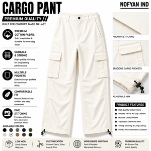 Fabricante Profesional de Pantalones Cargo, Proveedor de Pantalones Cargo Personalizados OEM ODM, Pantalones Cargo Tácticos al por Mayor, Marca Privada - Product Image 1
