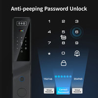 Cerradura Inteligente Tuya con Reconocimiento Facial 3D, Cámara de Seguridad WiFi con Mirilla, Videoportero y Cerrojo para Residencias PST-DDL9-TY