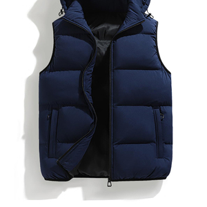 Women Casual Streetwear Polyester/Nylon Breathable Solid Zipper Puffer Vest Sleeveless <b>Winter</b> <b>Jacket</b> Lightweight Warm Quilted - Product Image 3