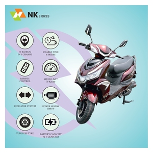 สกู๊ตเตอร์ไฟฟ้า NK E-Bikes Spimri โดย Engtian Electric Bike ระยะทางวิ่ง 60-70 กม. ระบบเบรกแบบรีเจเนอเรทีฟ ระบบเชื่อมต่อ  สีแดง - Product Image 2