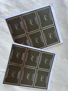 Etiquetas Impresas con Logotipo Personalizado, Tarjetas de Agradecimiento con Estampado en Dorado, Juego de Papelería Empresarial Personalizada, Etiquetas de Marca al por Mayor - Product Image 4