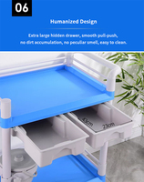 Chariot de rangement multifonction de luxe en ABS de haute qualité pour salon de coiffure/scanneur dentaire médical/support pour scanner oral hôpital 2/3