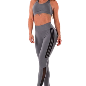 Conjunto de Yoga para Mujer, de la Mejor Calidad, Texturizado, con Costuras Sólidas, Estampado Digital, 2 Piezas, Transpirable, Cintura Alta - Product Image 1
