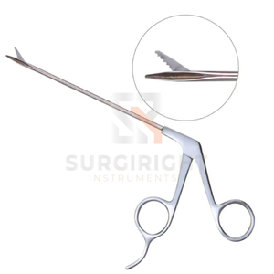 Ciseaux orthopédiques vétérinaires à pointe droite, dents dentelées, tige droite de 3,4 mm, pour arthroplastie manuelle, poli par Blush Surgical - Product Image 4