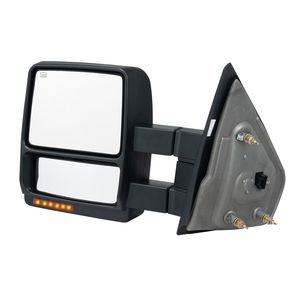 2004-2014 Ford F150 specchietti da traino riscaldati a sinistra coppia di segnale di luce pozzanghera vetro convesso controllo manuale telescopico - Product Image 1