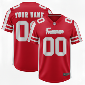 Nouveau design, maillot de football américain personnalisé, respirant, léger, vêtements de sport, maillot de football grande taille pour hommes, faible MOQ et prix - Product Image 1