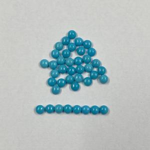 Cabujón con reverso plano turquesa de la Bella Durmiente Natural de 2mm forma redonda para la fabricación de joyas al por mayor fabricante de piedras preciosas sueltas - Product Image 3