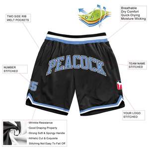 Custom Sublimation Mesh Basketball Shorts <b>Men</b> Personalized Team Name Number Athletic Training Gym Shorts Breathable Sport <b>Trunks</b> - Product Image 2