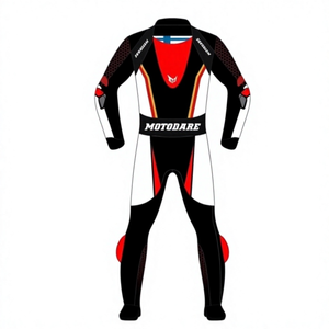 ชุดแข่งรถมอเตอร์ไซค์หนังพรีเมียมสั่งตัดพิเศษ MotoCP แบบชิ้นเดียว/ชุดขับขี่พร้อม Hump ระดับ 2 CE ผลิตตามขนาดที่สั่ง - Product Image 2