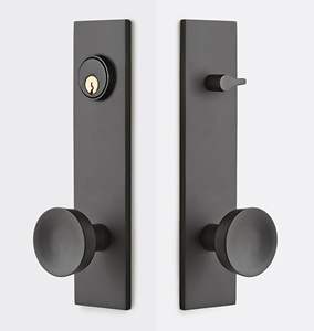 Manija de Acero Inoxidable Negro de Doble Puerta para Muebles y Hogar, Personalizable con Puerta de Pasaje y Privacidad, ¡Venta Caliente! - Product Image 4