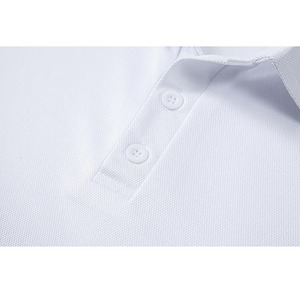 Men’s <b>White</b> Polo Shirt – Classic Short Sleeve Casual Cotton <b>Tee</b> - Product Image 5