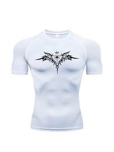 New <b>Compression</b> T <b>Shirt</b> <b>for</b> <b>Men</b> Short Sleeve Sport Fitness Running Cycling Gym Elastic Quick Dry Dynamic Fit Rash Guard Gear - Product Image 3