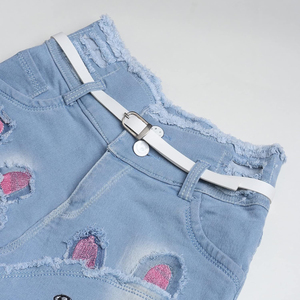 2026 Ladies <b>Denim</b> Shots Top Selling <b>Women</b> High Street Fashion <b>Knee</b> <b>Length</b> <b>Denim</b> <b>Shorts</b> With Pockets for Sale in Cheap Rates - Product Image 3