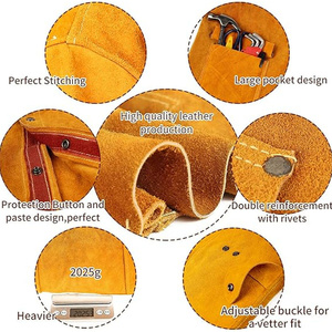 Vestes en cuir de vachette haute performance pour soudeurs, résistantes aux flammes, robustes, pour hommes et femmes, design personnalisé - Product Image 3