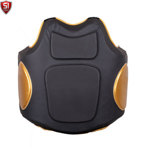 Boxtraining Brustschutz Verstellbare Kampfsport-Schutzweste Ledergefüttert Umweltfreundlich Atmungsaktiv für Taekwondo Karate Übungen - Product Image 2