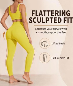 Womens High Waist Seamless <b>Leggings</b> Stretch Yoga Pants Gym Workout Tummy Control Squat Proof Breathable Full Fitness Activewear - Product Image 4