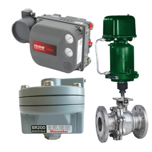 อุปกรณ์ควบคุมวาล์ว Emerson Fisher 480 + ตัวควบคุมวาล์วแบบดิจิตอล DVC6000 แทนที่ตัวควบคุมตำแหน่ง DVC6200 รุ่น DVC6020 รีเลย์ Masoneilan BR200 - Product Image 1