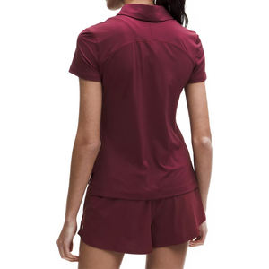 Polo de Manga Corta de Secado Rápido con Logotipo Personalizado Más Vendido, Polo Deportivo de Tenis Transpirable y Elástico de Primera Calidad para Mujer - Product Image 2