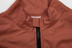 Maillot de cyclisme professionnel sans manches coupe-vent respirant pour homme, dos en maille orange, 100 % polyester - Product Image 3