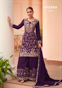 Premium Chinon <b>Suit</b> Palazzo with Dupatta Set for <b>Women</b> Traditional kurta Set For Special Occasion & Wedding Bulk India Export - Product Image 3