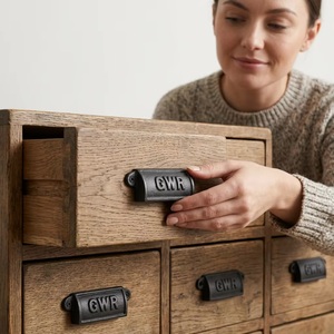 Tirador de Cajón Rectangular de Hierro Fundido Ecológico, Diseño Industrial, Herraje para Muebles de Gabinete, Armario y Cocina, Duradero - Product Image 2