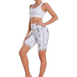 Shorts de Yoga para Mujer, Transpirables, Elásticos en 4 Direcciones, Ecológicos, de Spandex/Poliéster, OEM ODM, de Alta Calidad, con Efecto Levanta Glúteos, Corte Regular - Product Image 4