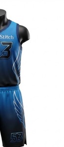 Camiseta de Baloncesto Reversible Personalizada para Mujer, sin Mangas, Cuello Redondo, Transpirable, de Secado Rápido, en Spandex/Nylon - Product Image 4