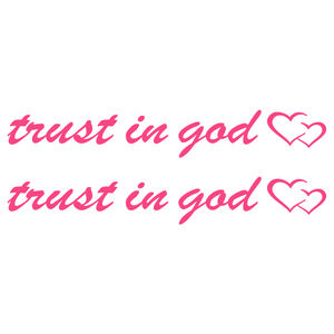 Confiance en Dieu de haute qualité |   Autocollant UV |   4 X 0.6 |   Imperméable |   Anti-UV |   Vernissage UV |   Impression numérique |   Cadeaux promotionnels - Product Image 1