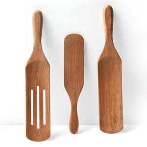 Juego de utensilios de madera natural al mejor precio, con mango largo, herramientas de cocina de madera de primera calidad para la cocina diaria - Product Image 5