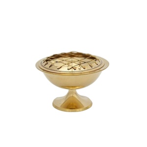 Premium Gold Plated Metal <b>Wax</b> Jar With Stylish Design Ideal For Christmas Home Decor And Glowing Holiday <b>Candle</b> Lighting - Product Image 1