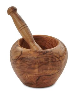 High Quality Wooden Mortar And Pestle <b>Grinder</b> For Spices <b>Herbs</b> Garlic Seeds And Organic Kitchen Use - Product Image 1