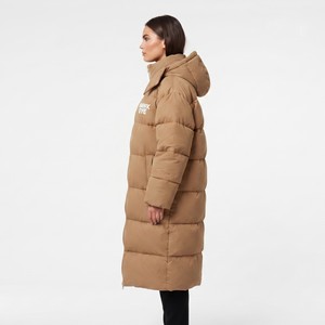 Abrigo Largo Acolchado para Mujer, Chaqueta con Capucha, Cortavientos, Cálida para Invierno, Venta al por Mayor, Diseño de Logotipo Personalizado, Ropa de Invierno para Exteriores - Product Image 3