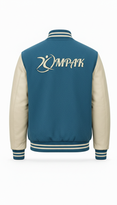 Sustainable American Style Winter Varsity <b>Jacket</b> Eco-Friendly Hooded Front Logo Embroidery Patches - Product Image 6