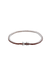 Garnet <b>Bracelet</b> in 92.5 Sterling Silver KLSB-20197 - Product Image 3